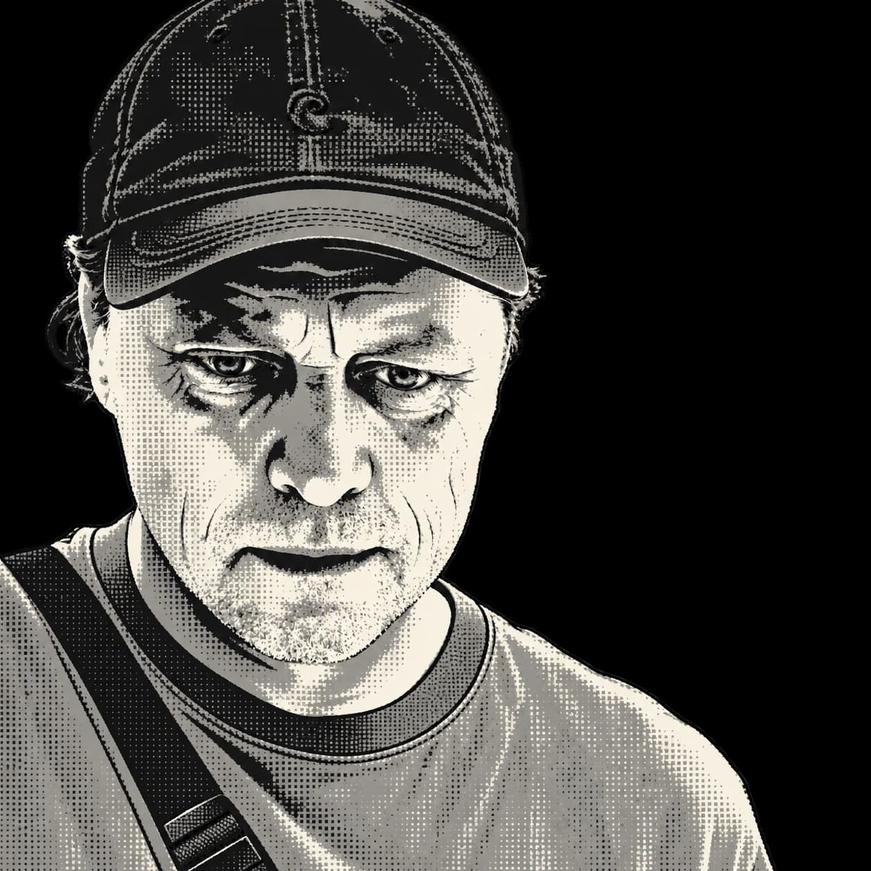 DJ Old Spice — graficzny portret rastrowy